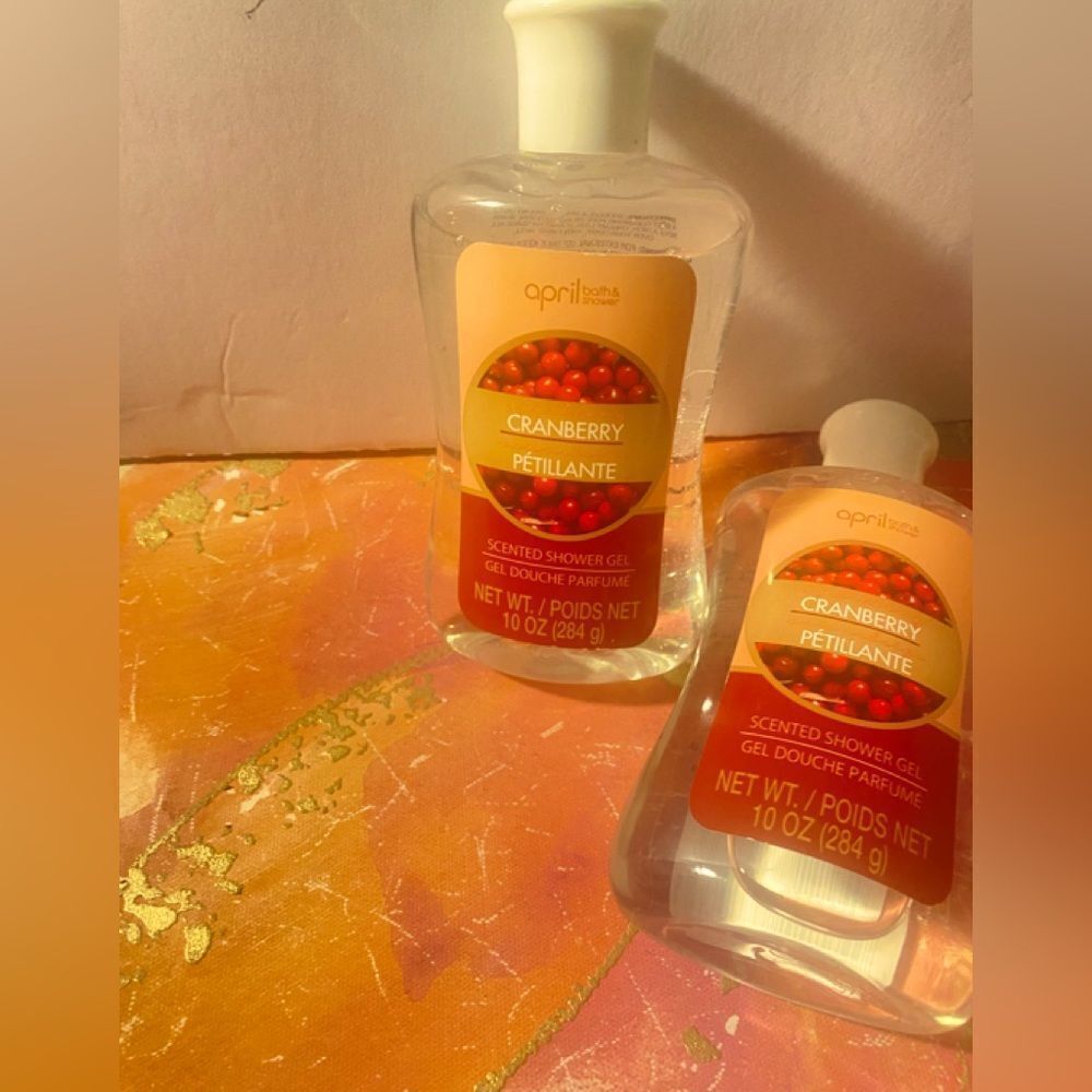 🛍️ (1) APRIL Bath & Shower Sparkling Cranberry Scented Shower Gel 10 Oz 284 g🎉